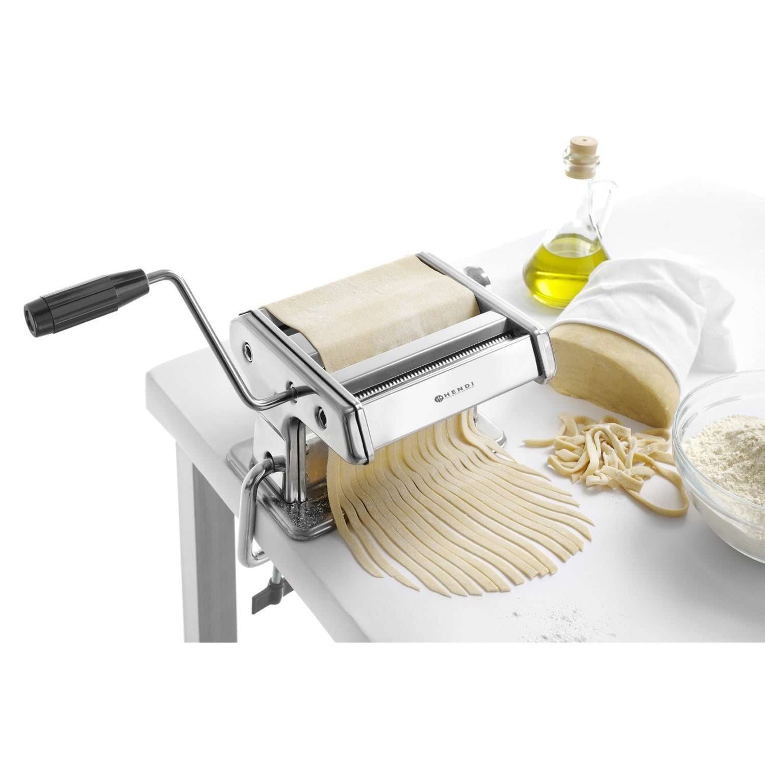 Manuell pastamaskin tagliatelle fettuccine upp till 140 mm Hendi 224830