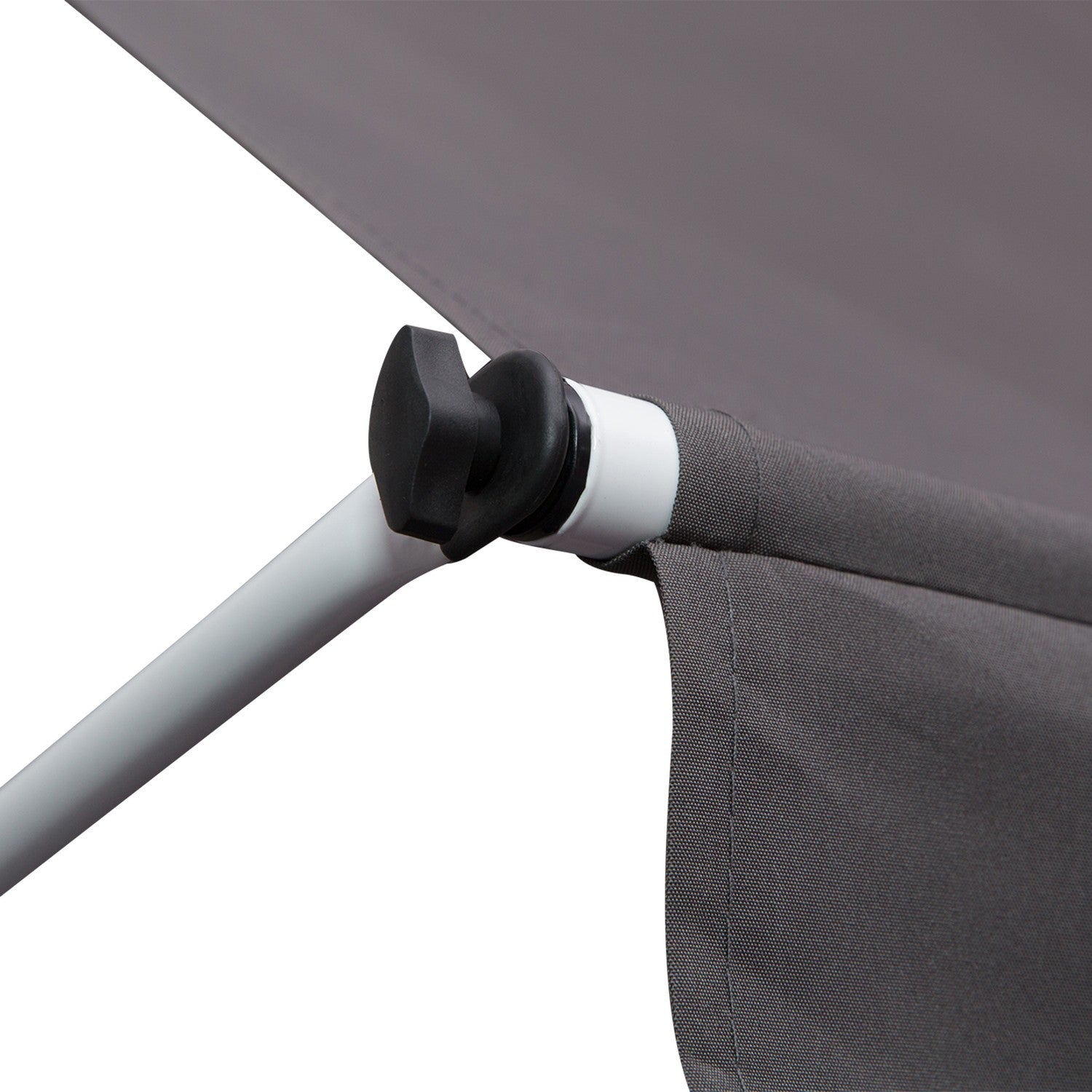 Vikarmsmarkis i aluminium, handvev, 300x150Cm Grå