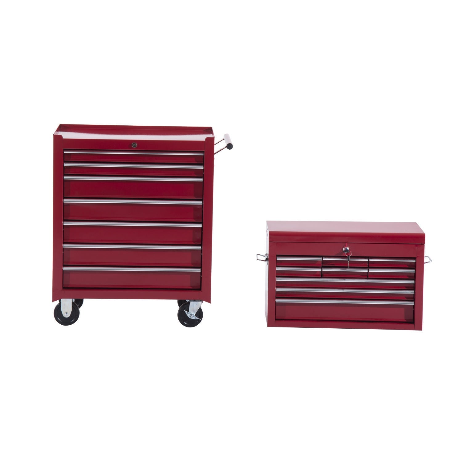 Metal Tool Trolley – Röd mobil verkstadsförvaring