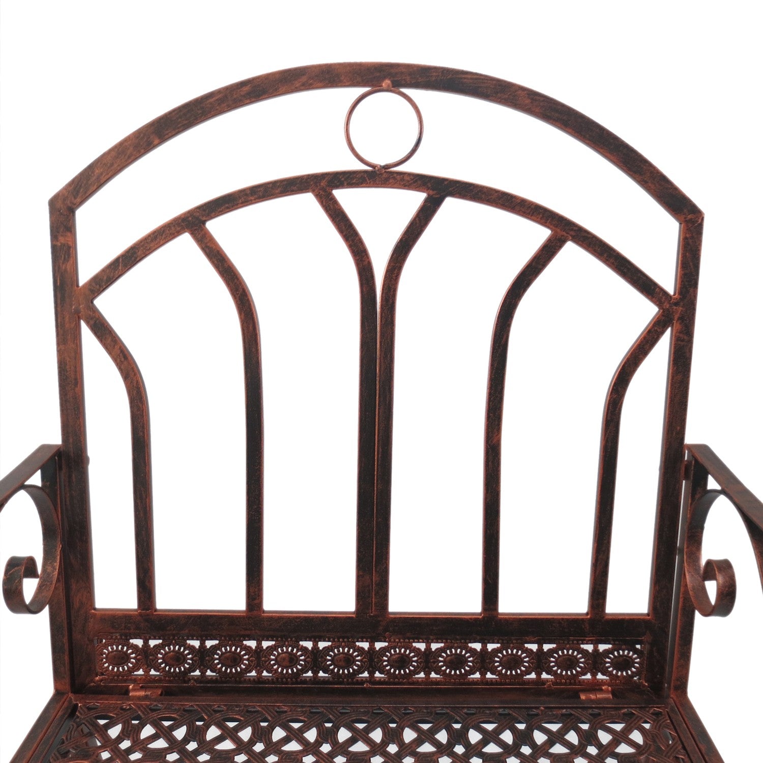 Metall gungstol – elegant bronsfinish