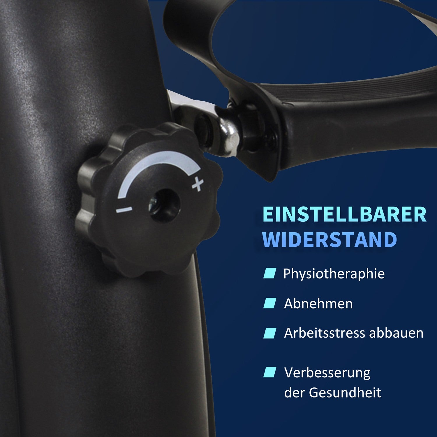 Mini Bike Pedal Trainer, LCD Display, Gjutjärn, Svart