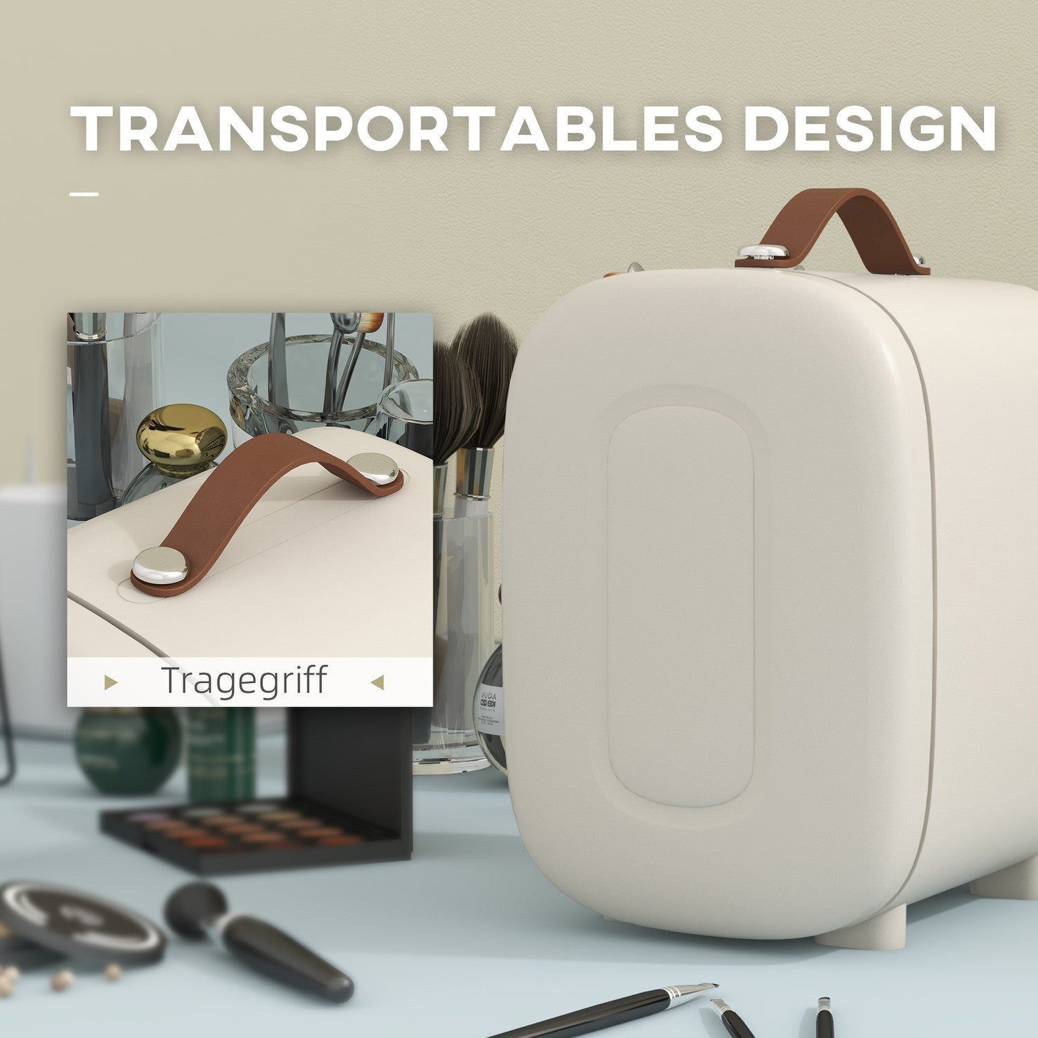 Portable Mini Fridge 4L – Kyla & Värme för kosmetika