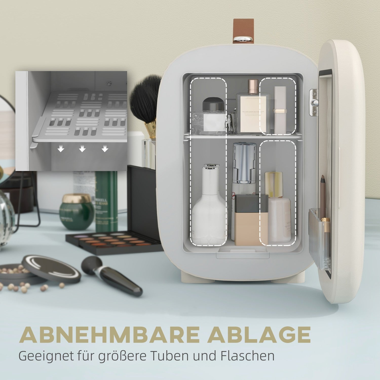 Portable Mini Fridge 4L – Kyla & Värme för kosmetika