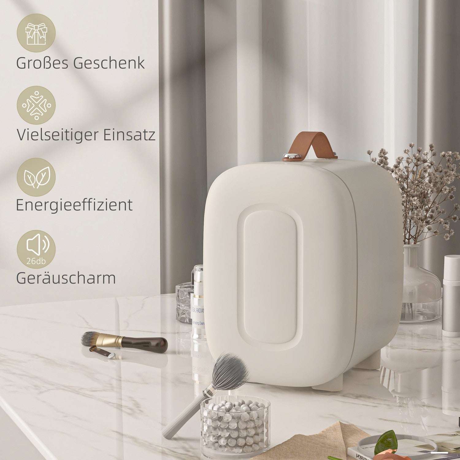 Portable Mini Fridge 4L – Kyla & Värme för kosmetika