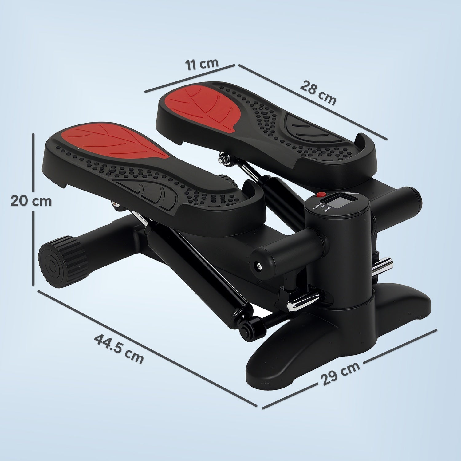 Mini Stepper med LCD, Home Trainer för Leg Fitness