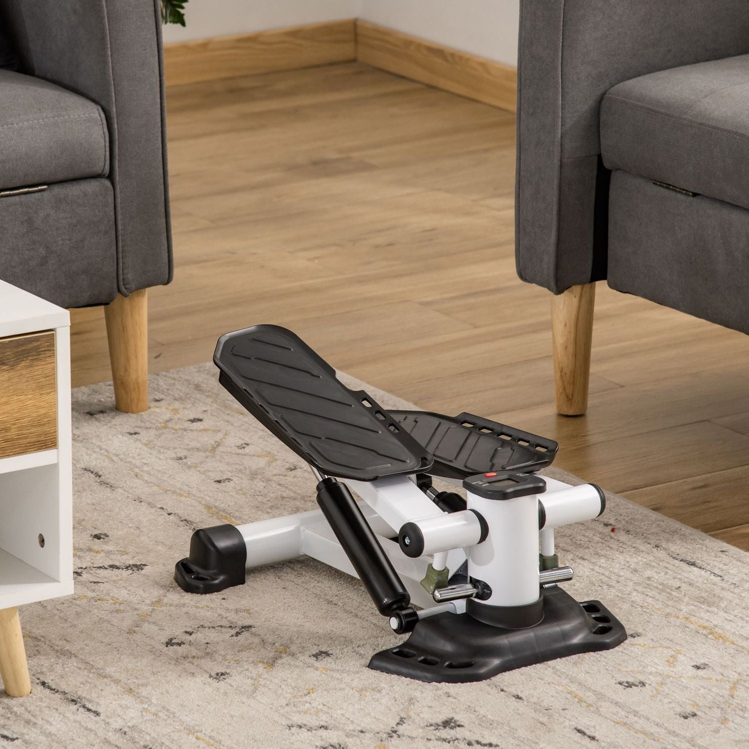 Mini Stepper med LCD, stora pedaler – kompakt träningsutrustning