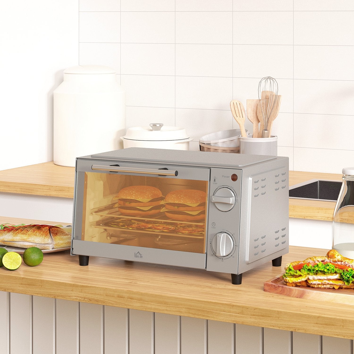 Miniugn 9L, Justerbar Temp & Timer, Rostfritt stål