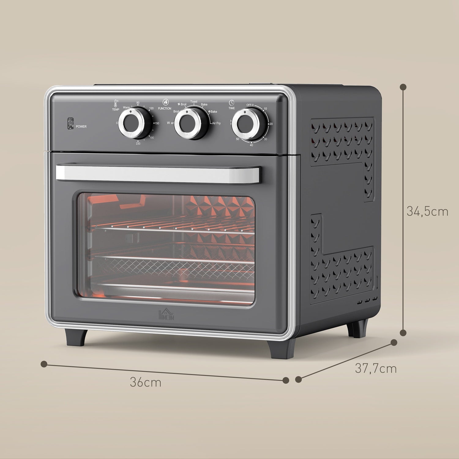 Miniugn med luftcirkulation, 20L, 1400W, Multi-Mode