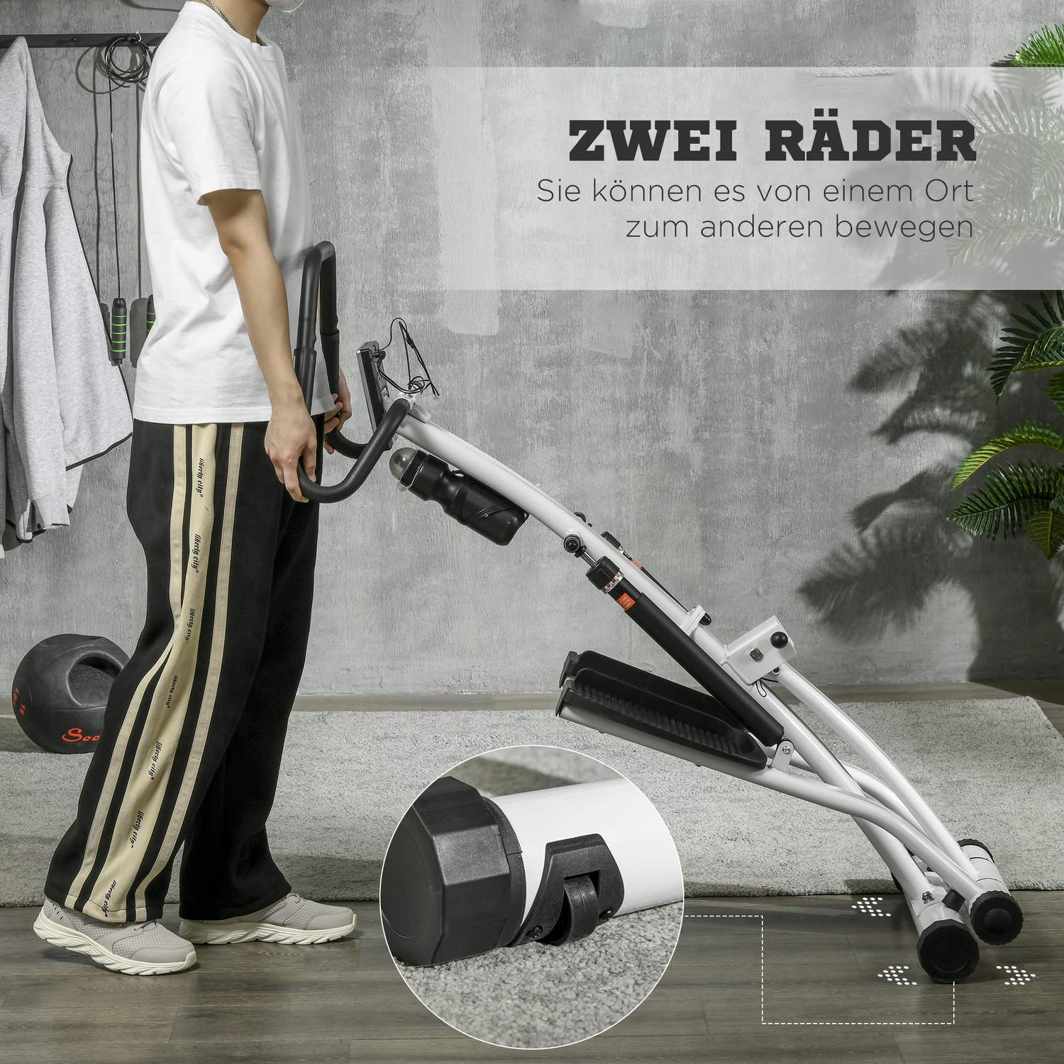 Motionscykel & Stepper, LCD-skärm, 12 motståndsnivåer