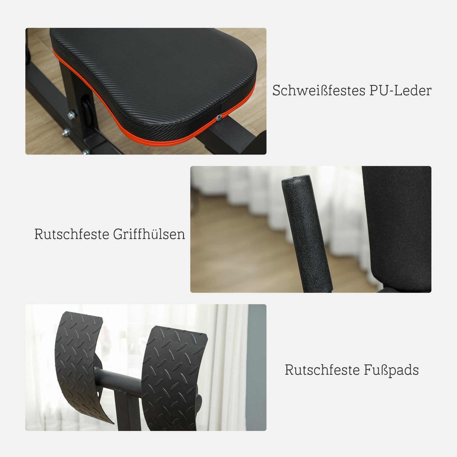 Multifunktionell fitnessstation med benpress och 45 kg vikter