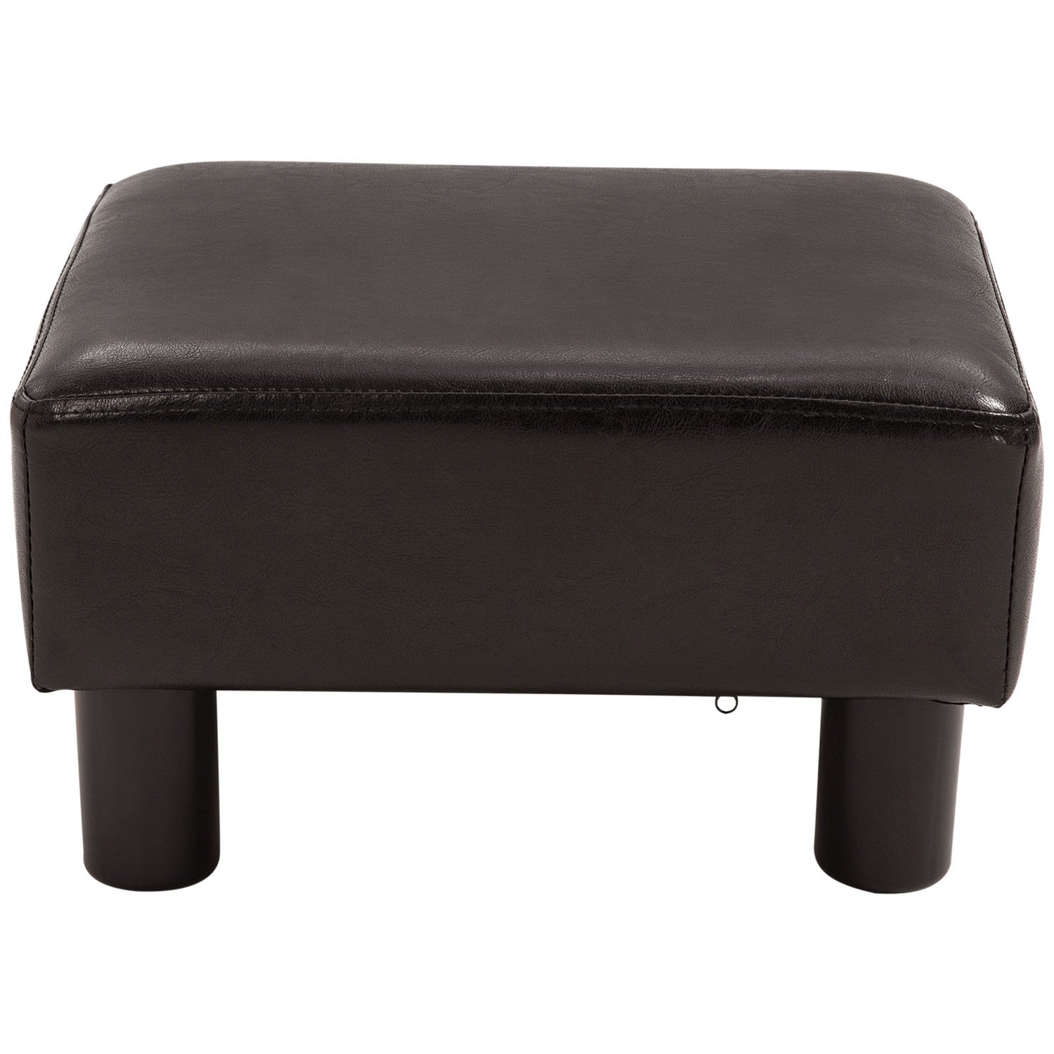 Ottomansk fotpall konstläder, rektangulärt, 100 kg kapacitet