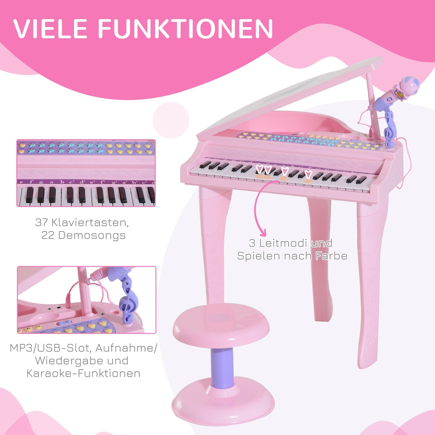 Pall för musikinstrument för barn, hållbar design
