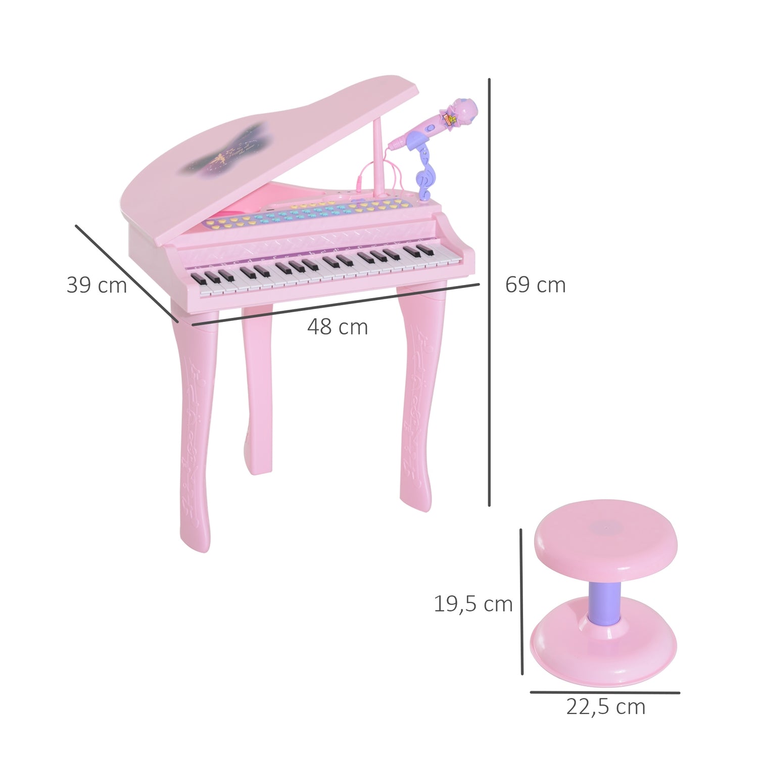 Pall för musikinstrument för barn, hållbar design