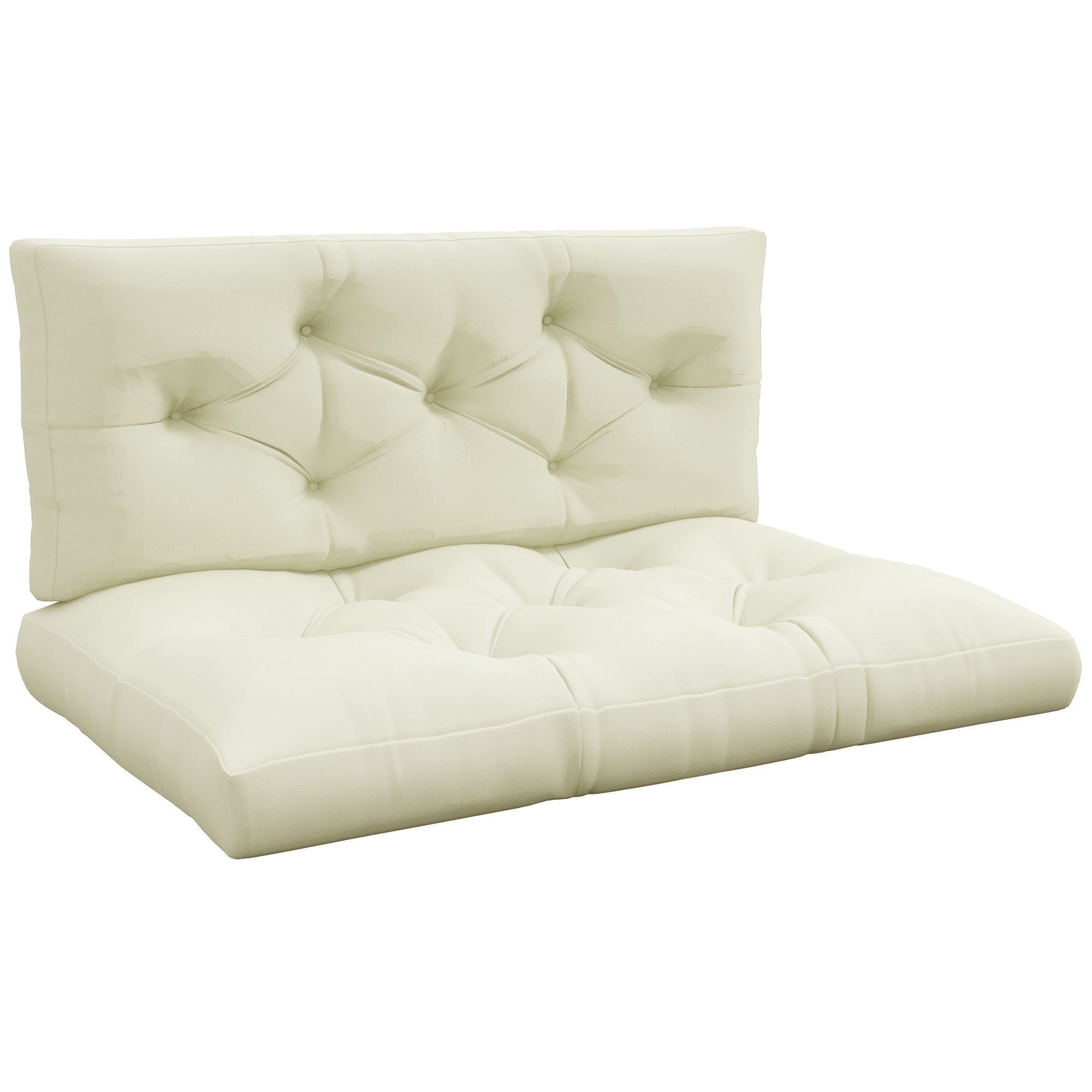 Palldynset för utomhusbruk, 2 delar, 120x80 cm krämfärgad