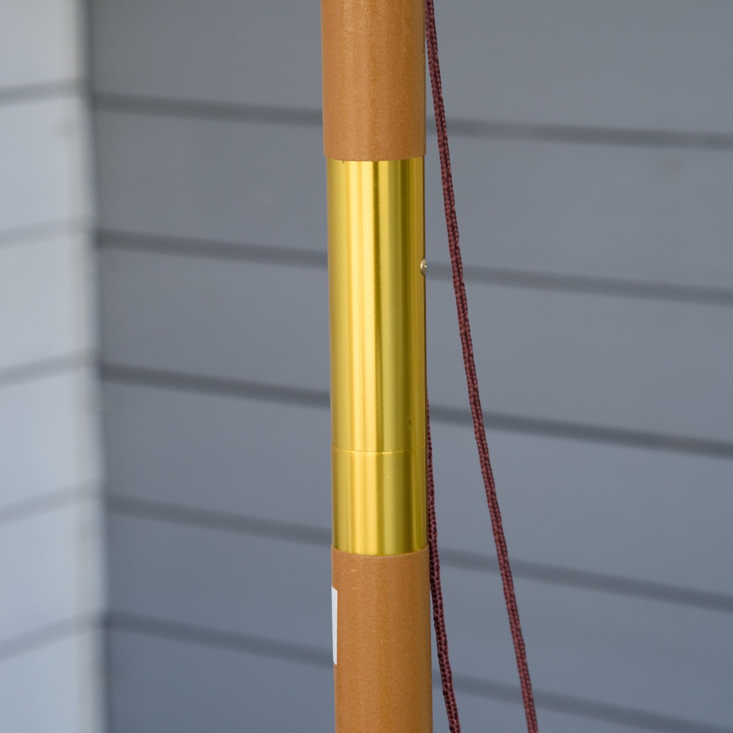 Paraply för uteplats i trä, 300 cm, Bamburam, Khaki