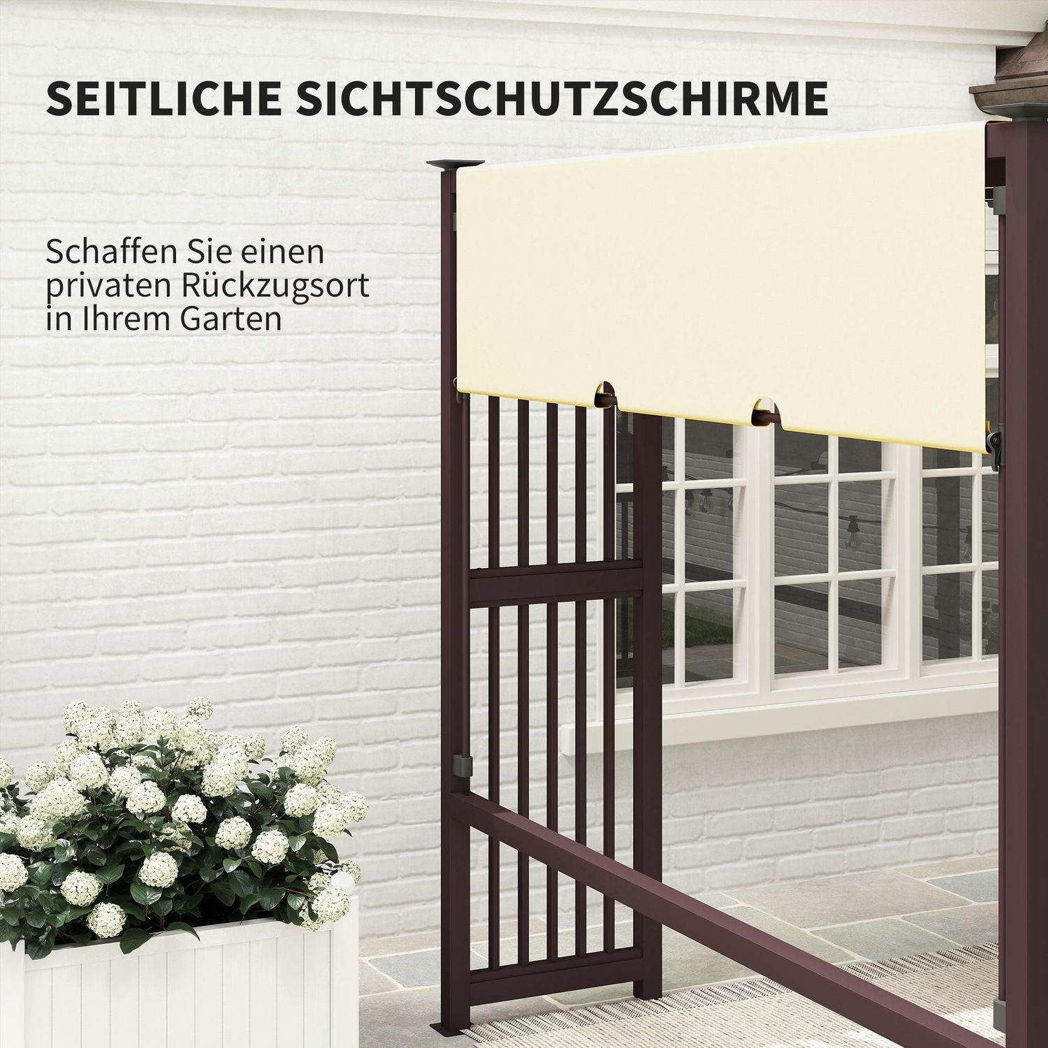 Fristående Pergola Gazebo 3x2,5m med justerbart tak