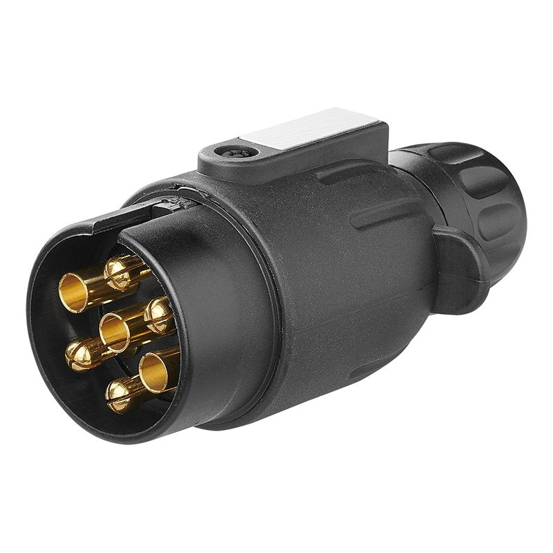 Plugg 7-polig PVC med magnet i blister