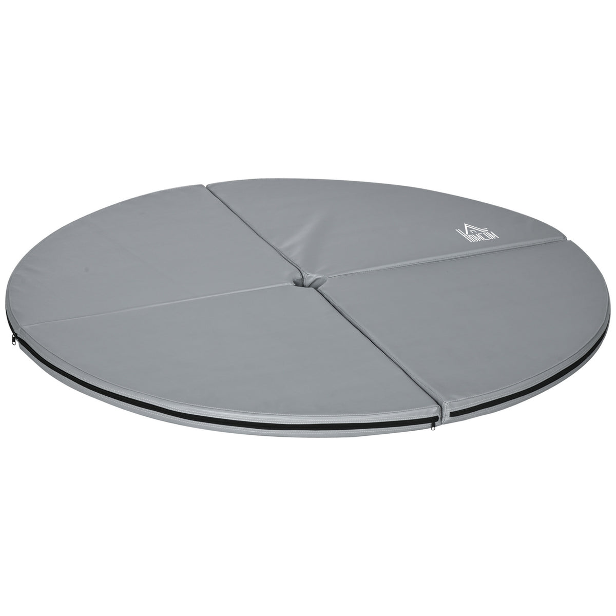 Poledancematte, 5 cm tykk, 150 cm i diameter, lysegrå