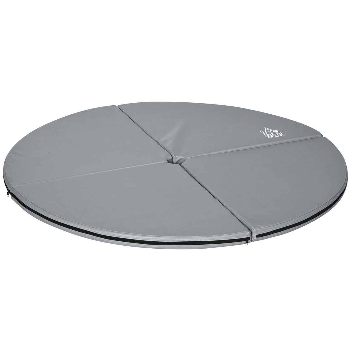 Poledancematte, 5 cm tykk, 150 cm i diameter, lysegrå