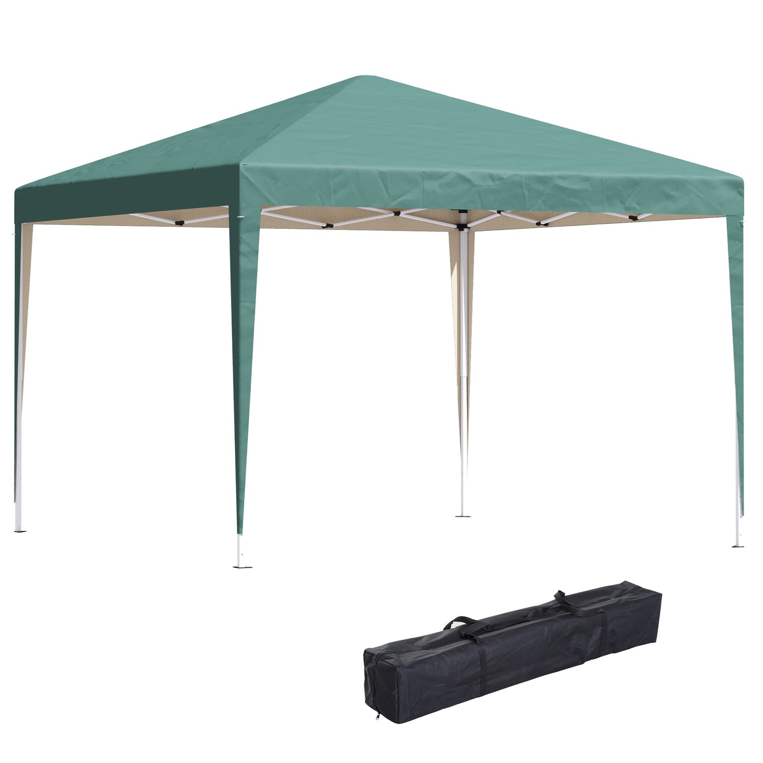 Pop-Up Gazebo 2,95x2,95M, UV-beständig hopfällbar stålram