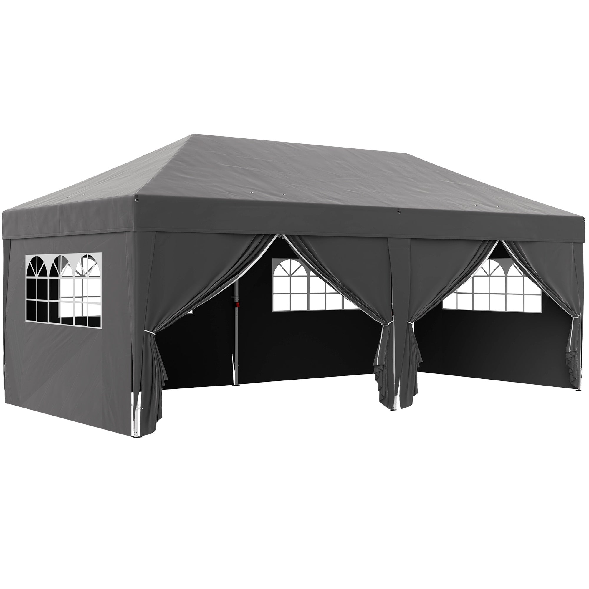 Pop-up-paviljong 6x3m med avtagbara väggar, UV-skydd