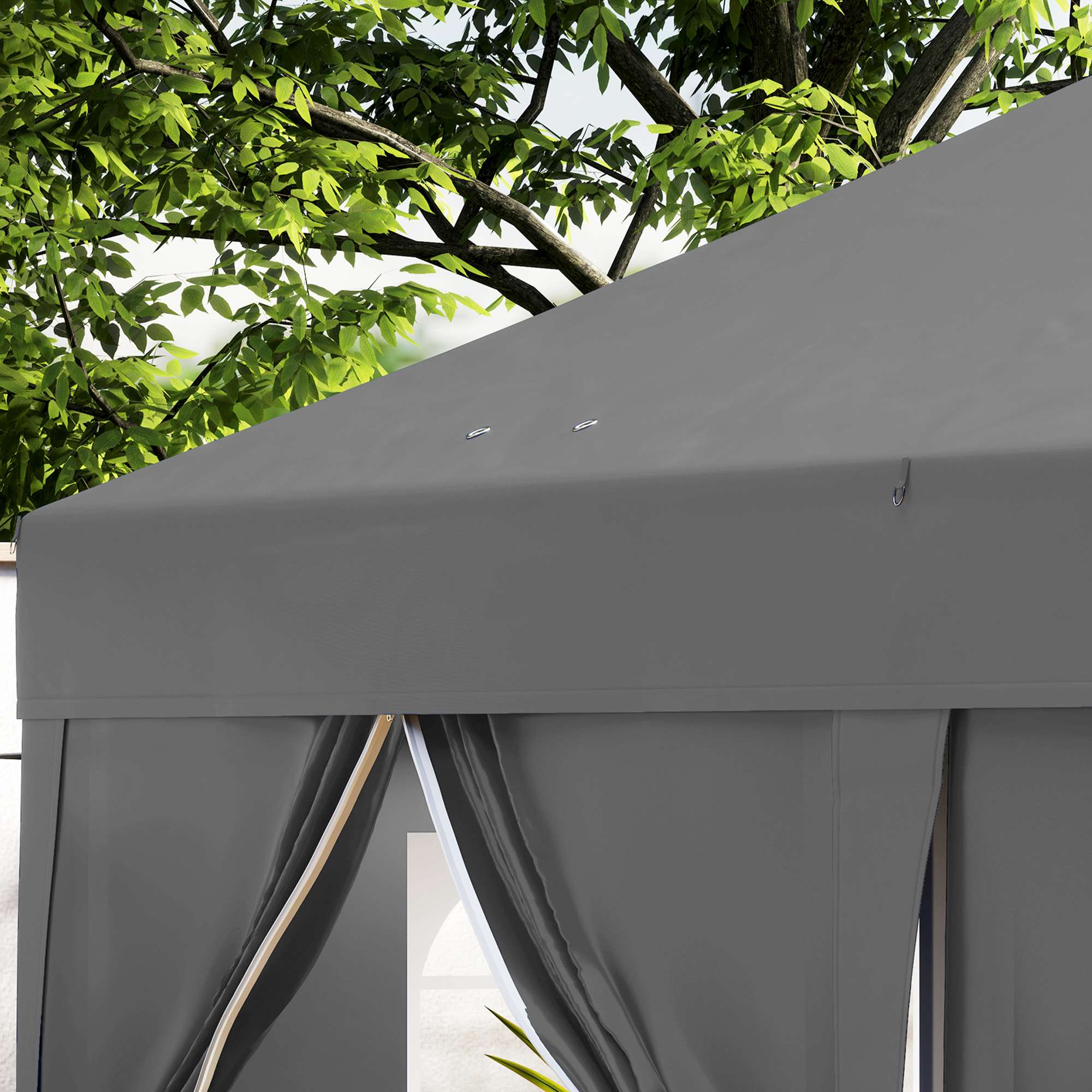 Pop-up-paviljong 6x3m med avtagbara väggar, UV-skydd