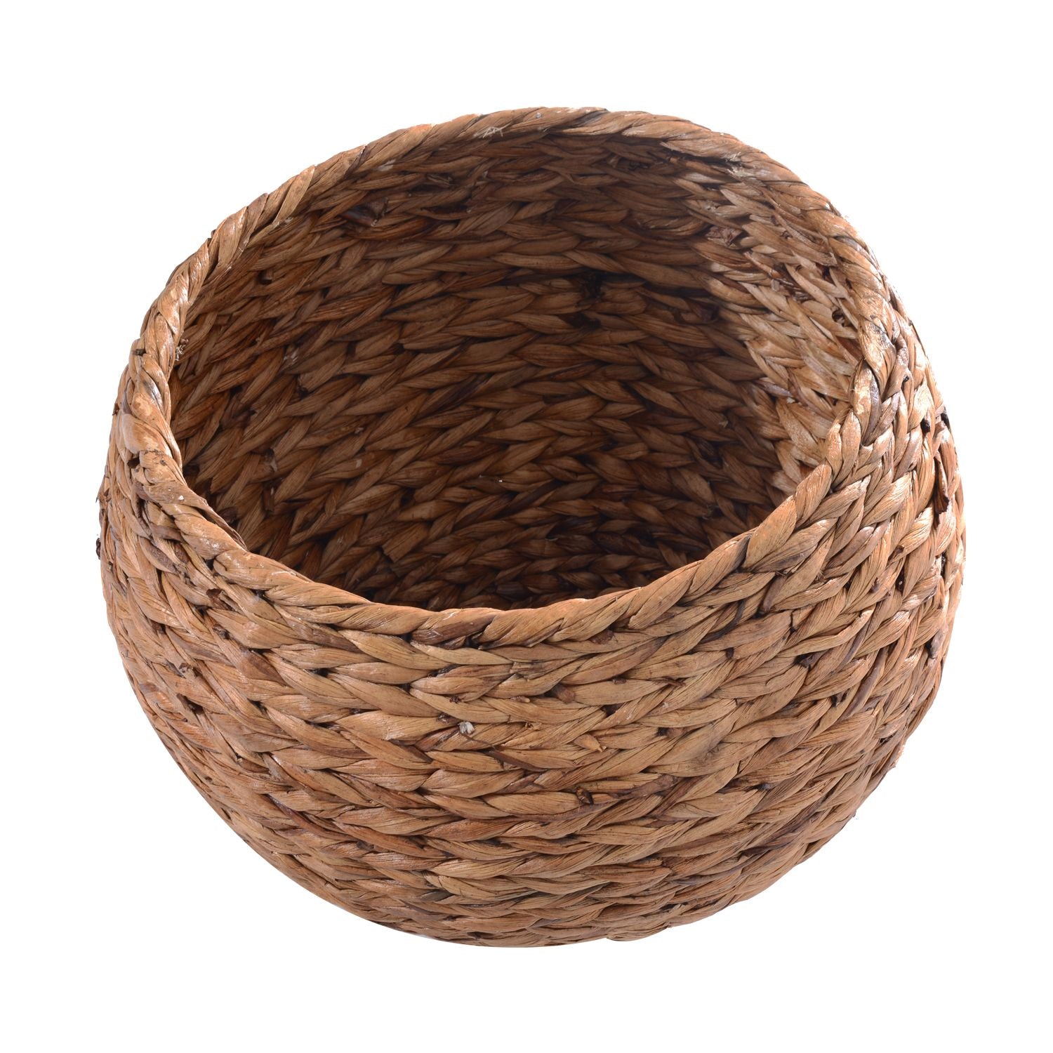 Rattan Cat Cave Bed Med Kudde, Vattenhyacint, 50cm