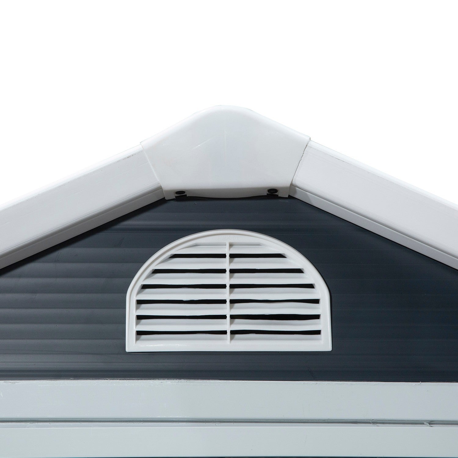 Utomhusredskapsbod i metall med ventilationsfönster, 134 x 104 x 204 cm
