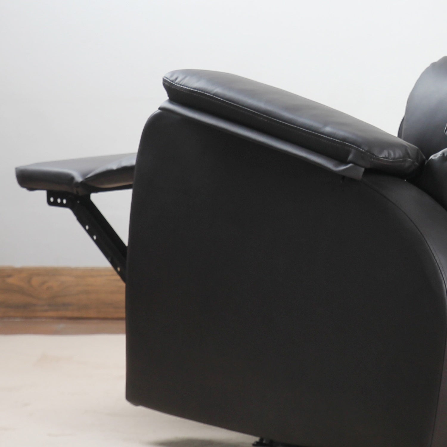 Ergonomisk brun vilstol – konstläder, justerbar