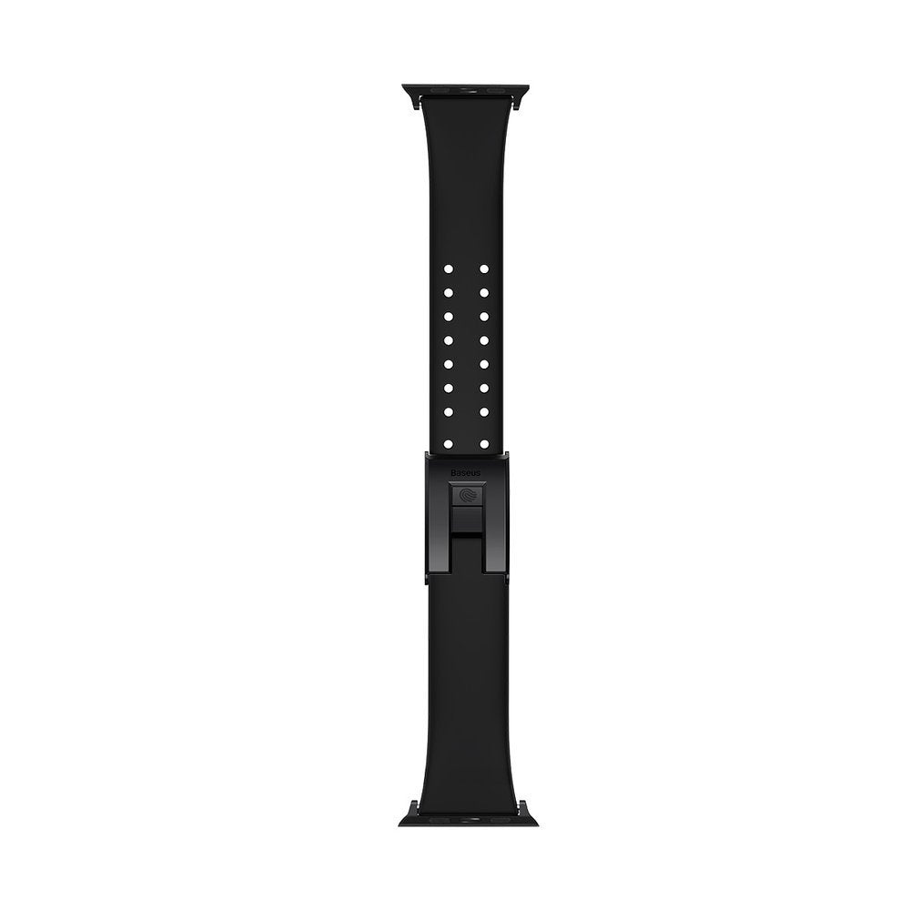 Rembandsarmband för Apple Watch 3/4/5/6/SE 38-40 mm Slip-Thru Svart
