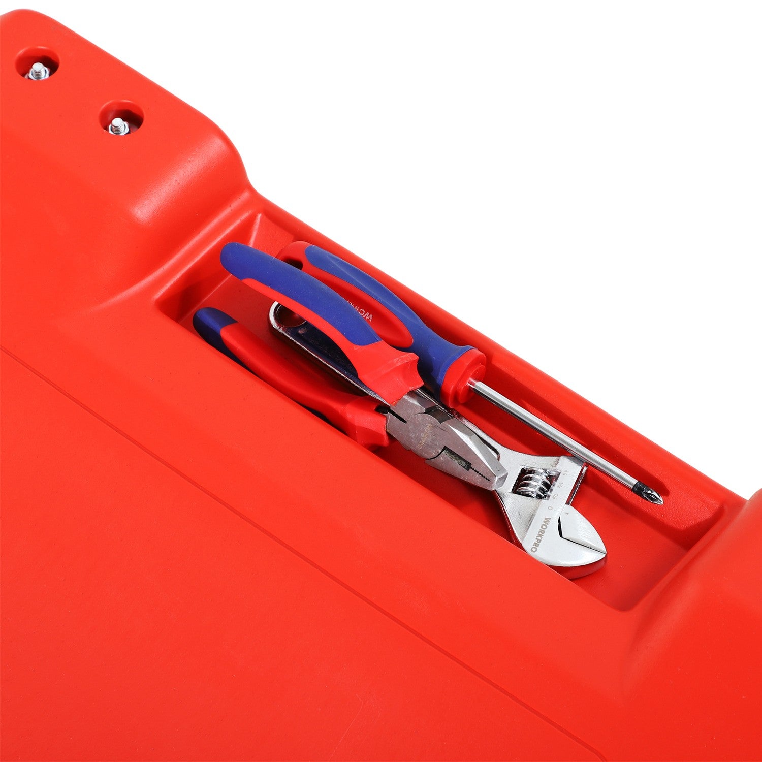 Rullbräda för bilverkstad – 6 hjul, 120 kg kapacitet, röd