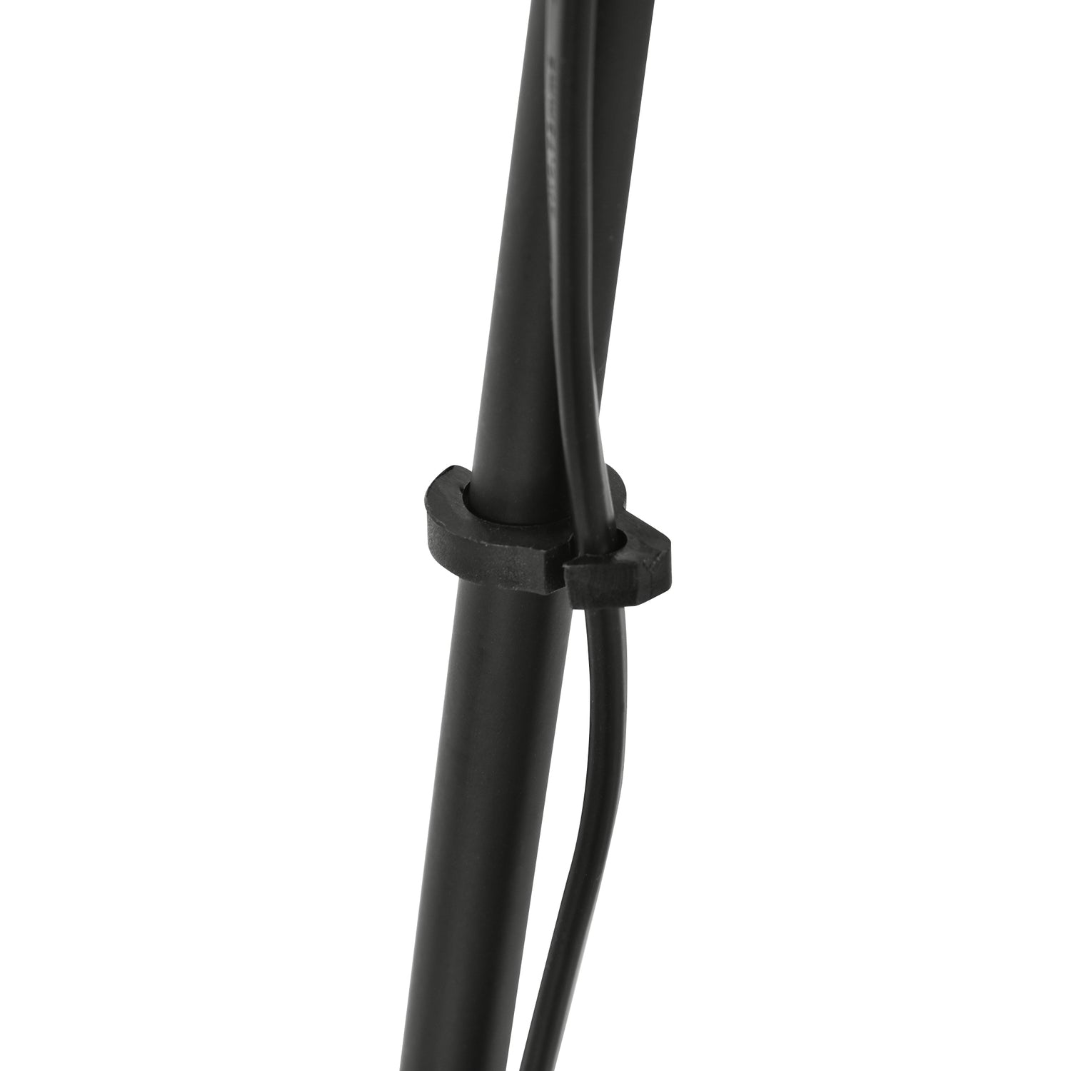 Scandinavian Black Tripod Golvlampa – Tyg & Metall, 73x156cm