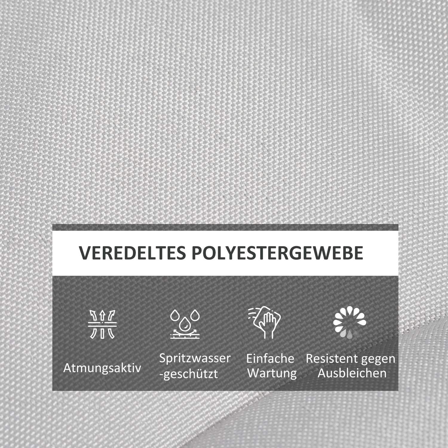 Ljusgrå sittdynor med knytband – Set om 6, 40x40 cm