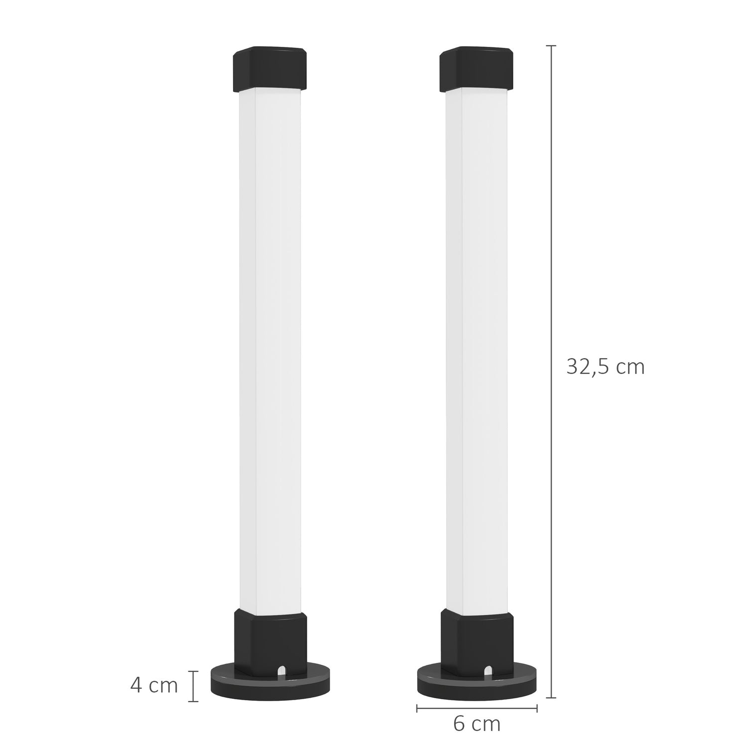 Smarta bordslampor, set med 2 – fjärrkontroll, färglägen, timer