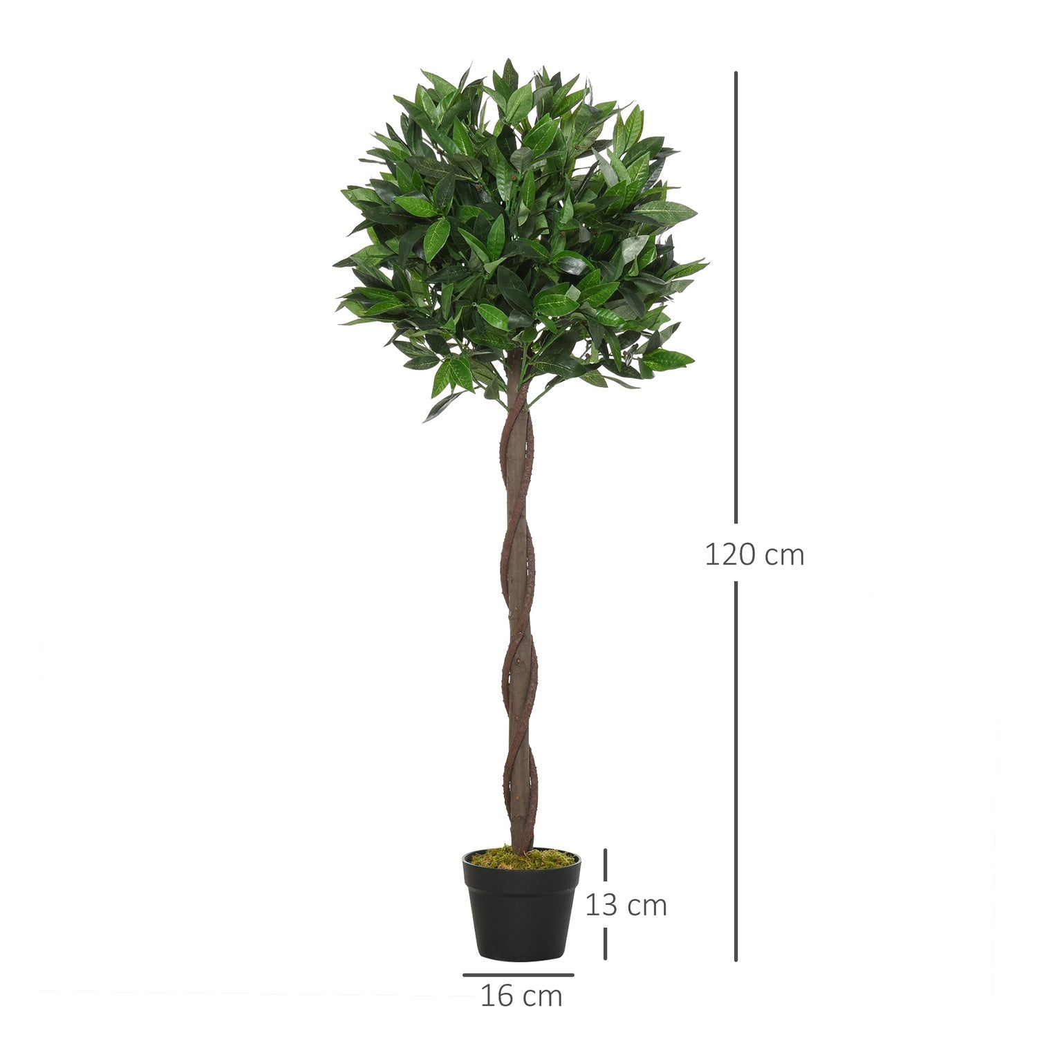 Konstgjorda vikar, 120 cm, dekorativa planteringar inomhus/utomhus