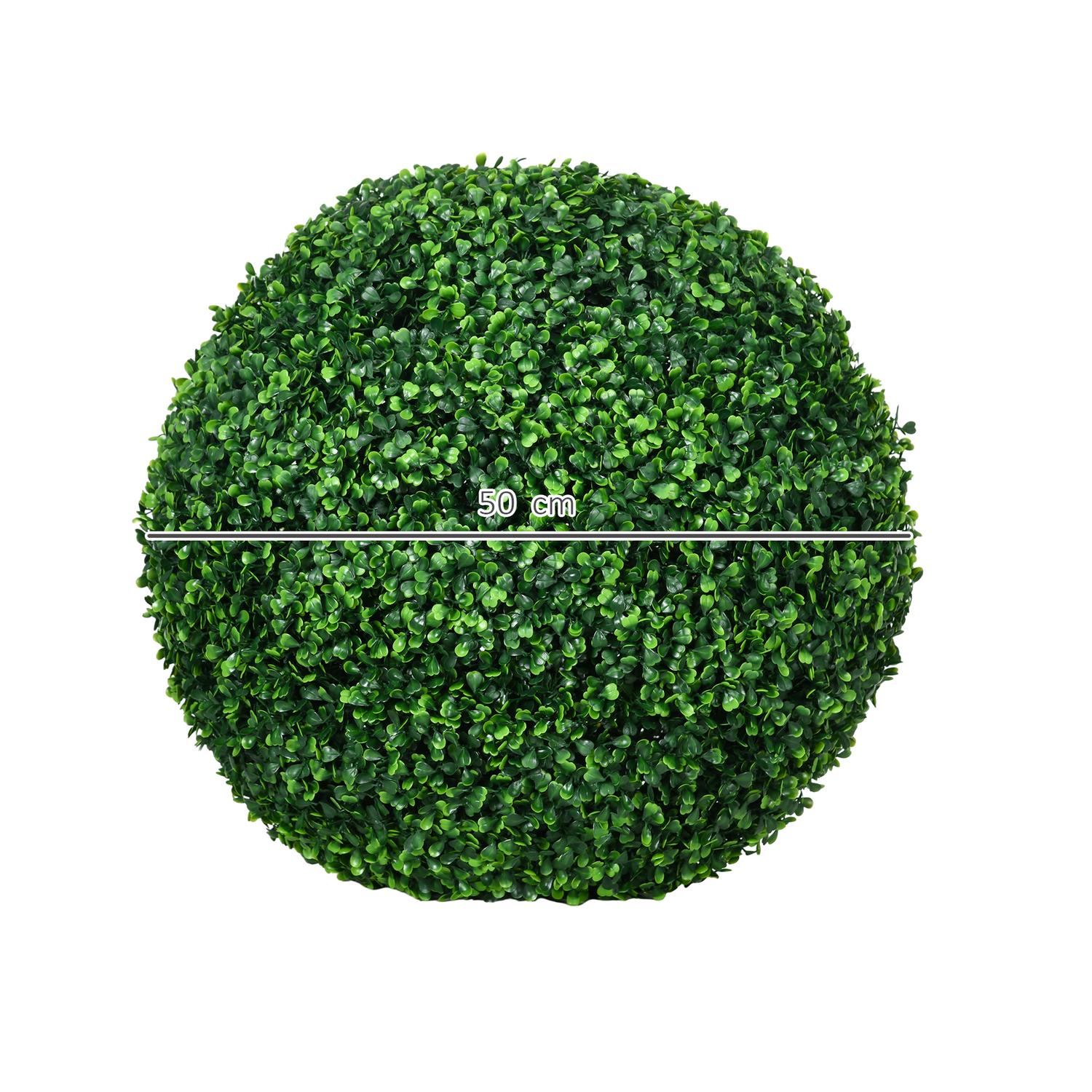 Set med 2 konstgjorda buxbombollar, 50 cm dekorativa växter
