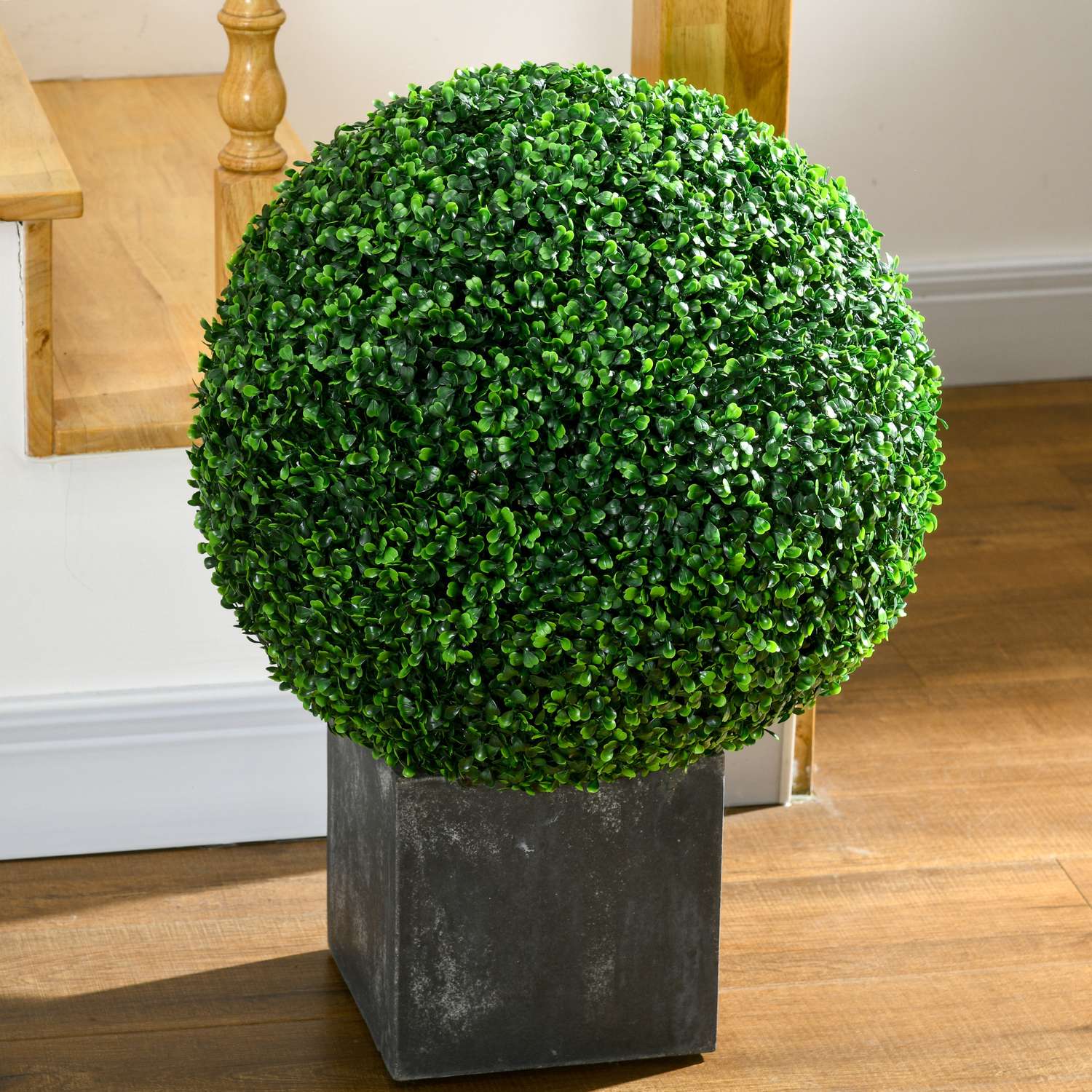 Set med 2 konstgjorda buxbombollar, 50 cm dekorativa växter