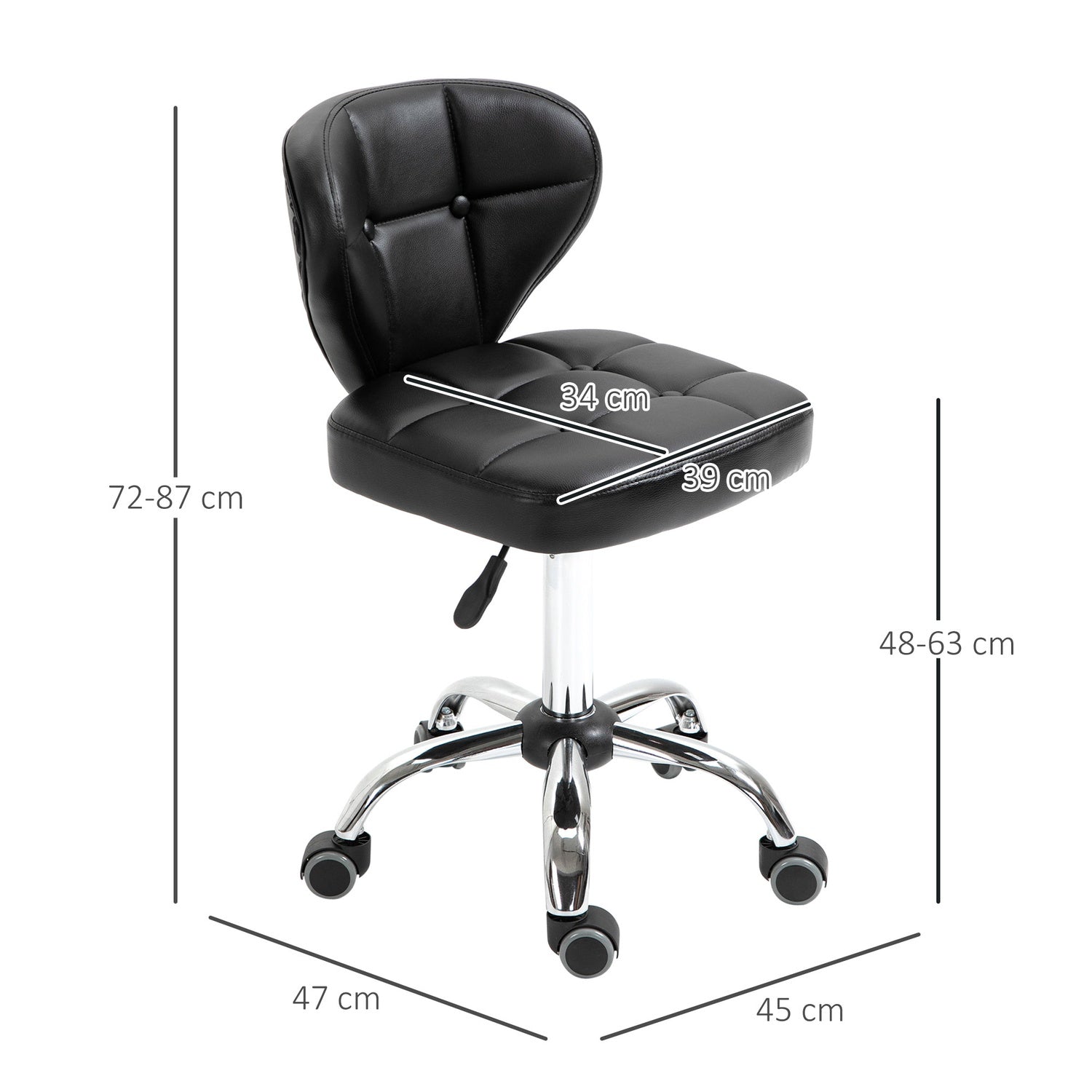 Set med 2 mörkgrå svängbara rullstolar, justerbar höjd