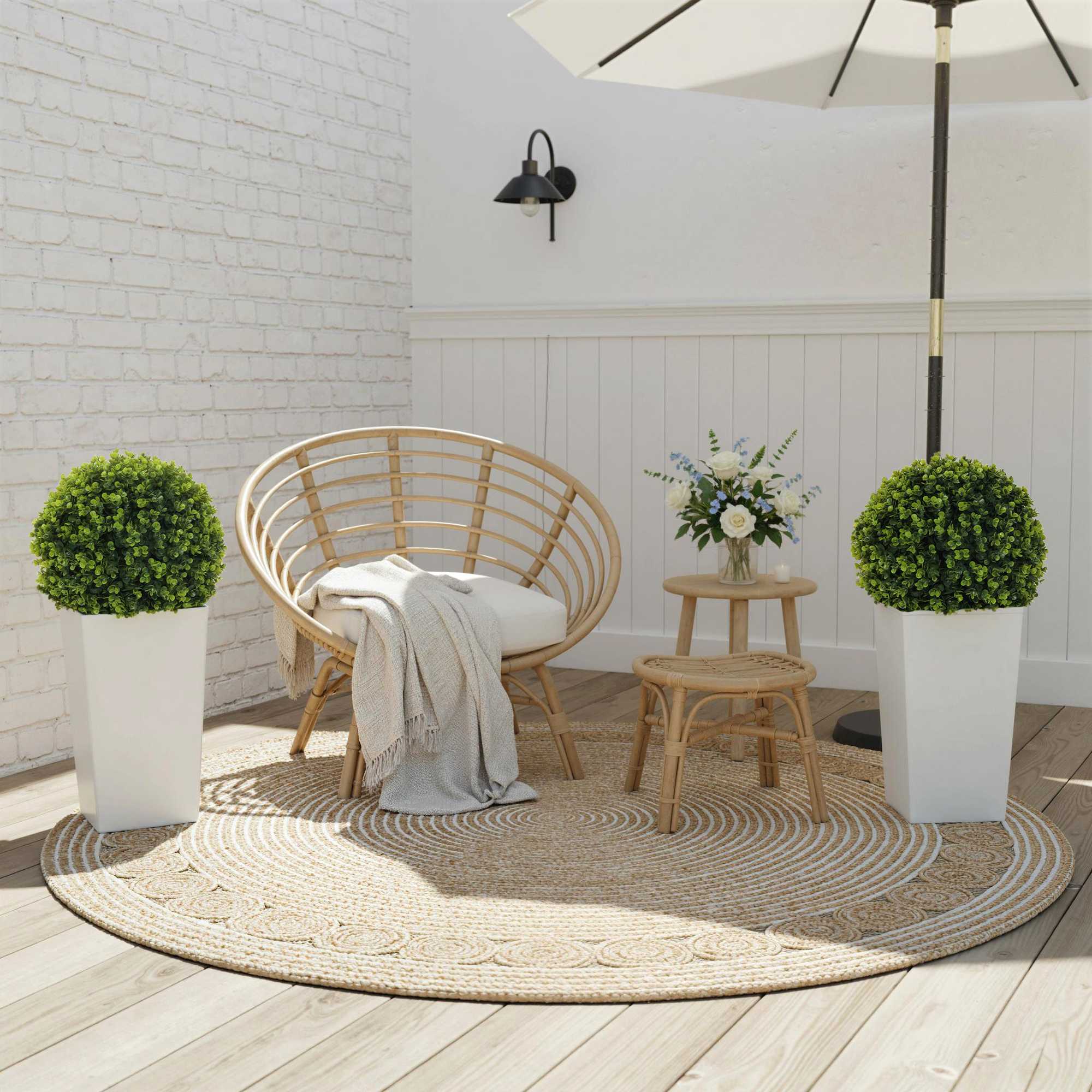 Set med konstgjorda eukalyptusbollar, 65 cm, UV-skyddade, gröna