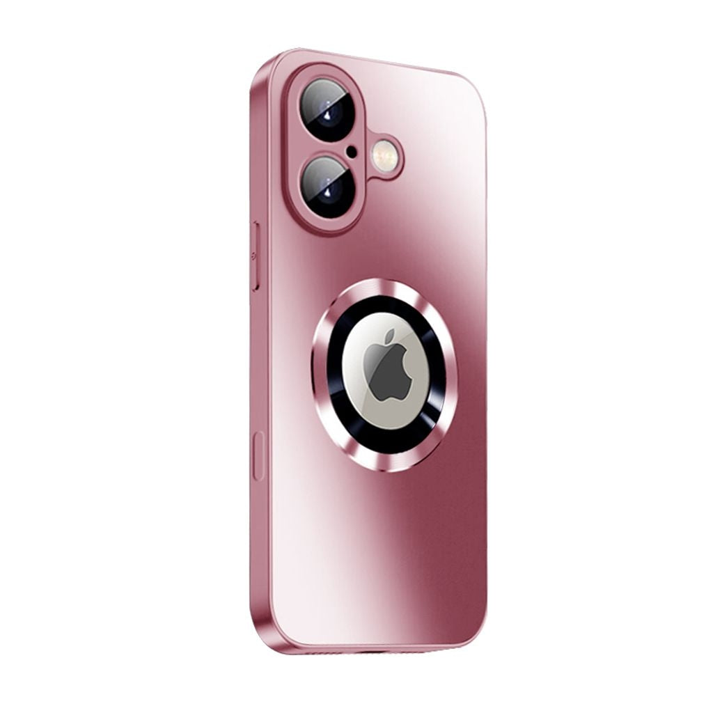 SiGN Magnetic Cover iPhone 16 med linsskydd och logotypvy - Rosa