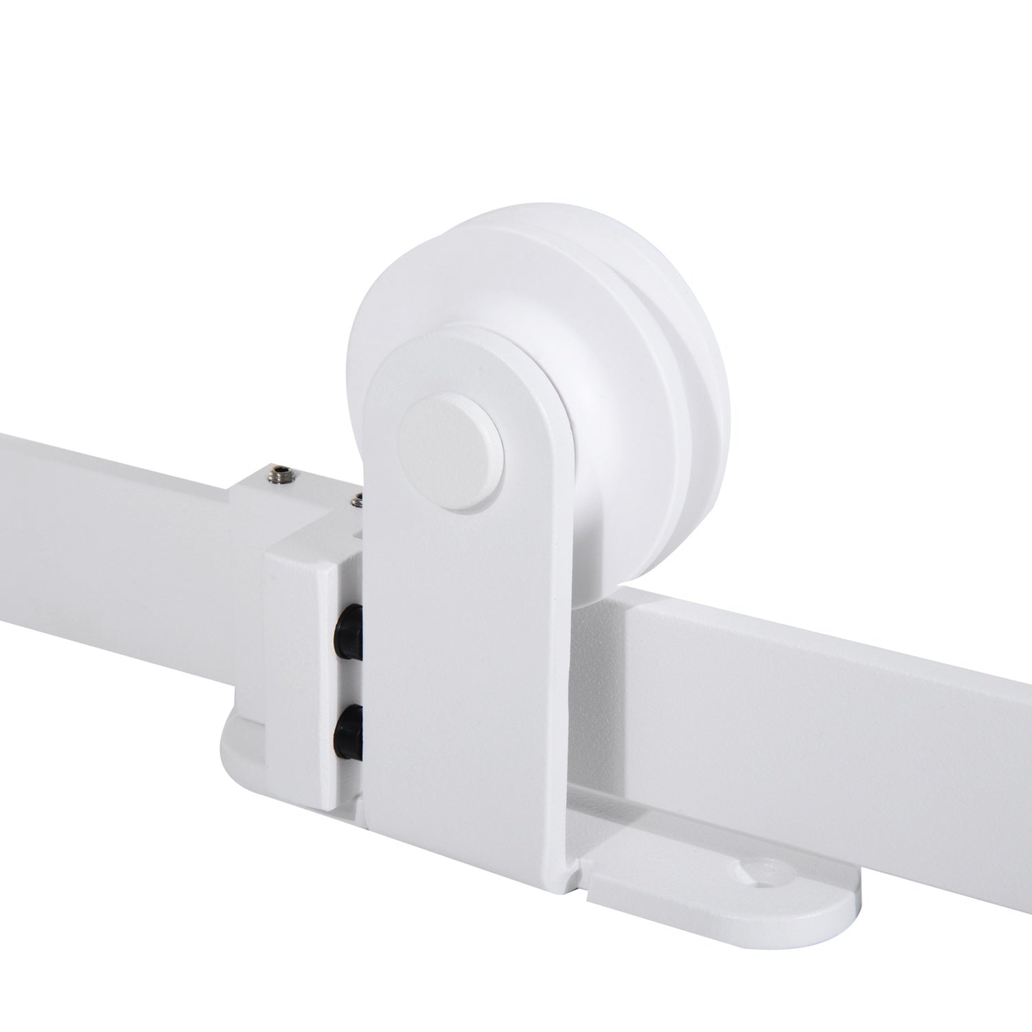 Skjutdörrsystem 183 cm, kolstål, komplett set