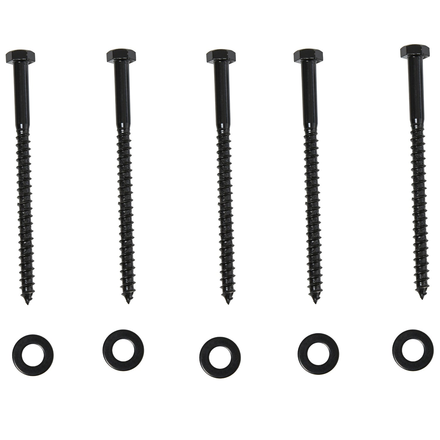 Skjutdörrsystem, kolstål, svart, 9-delat set