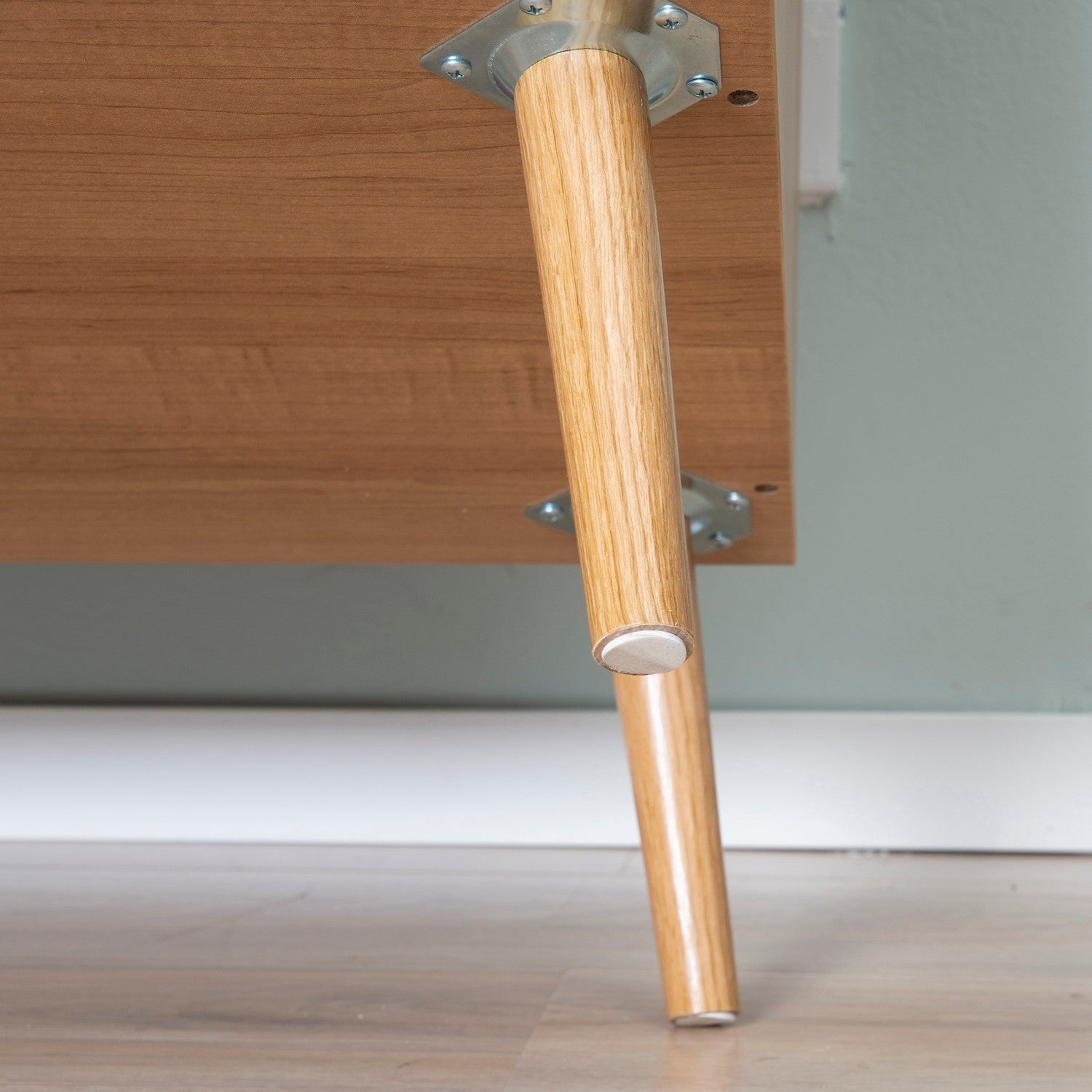 Skänkskåp med öppna fack, Scandi Design, Naturvit