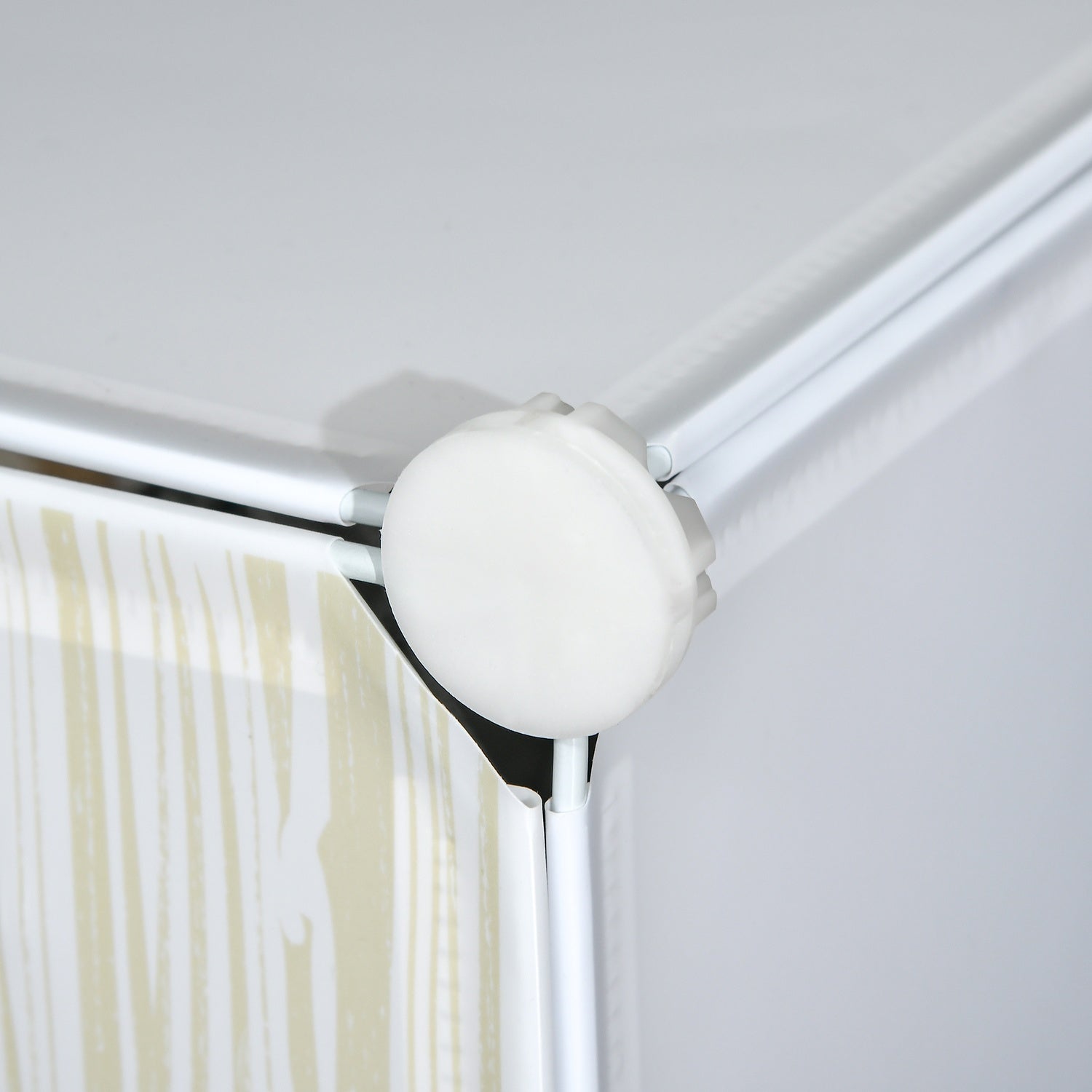Skohylla i plast, rymmer 6 par, vit, 49x36,5x108 cm