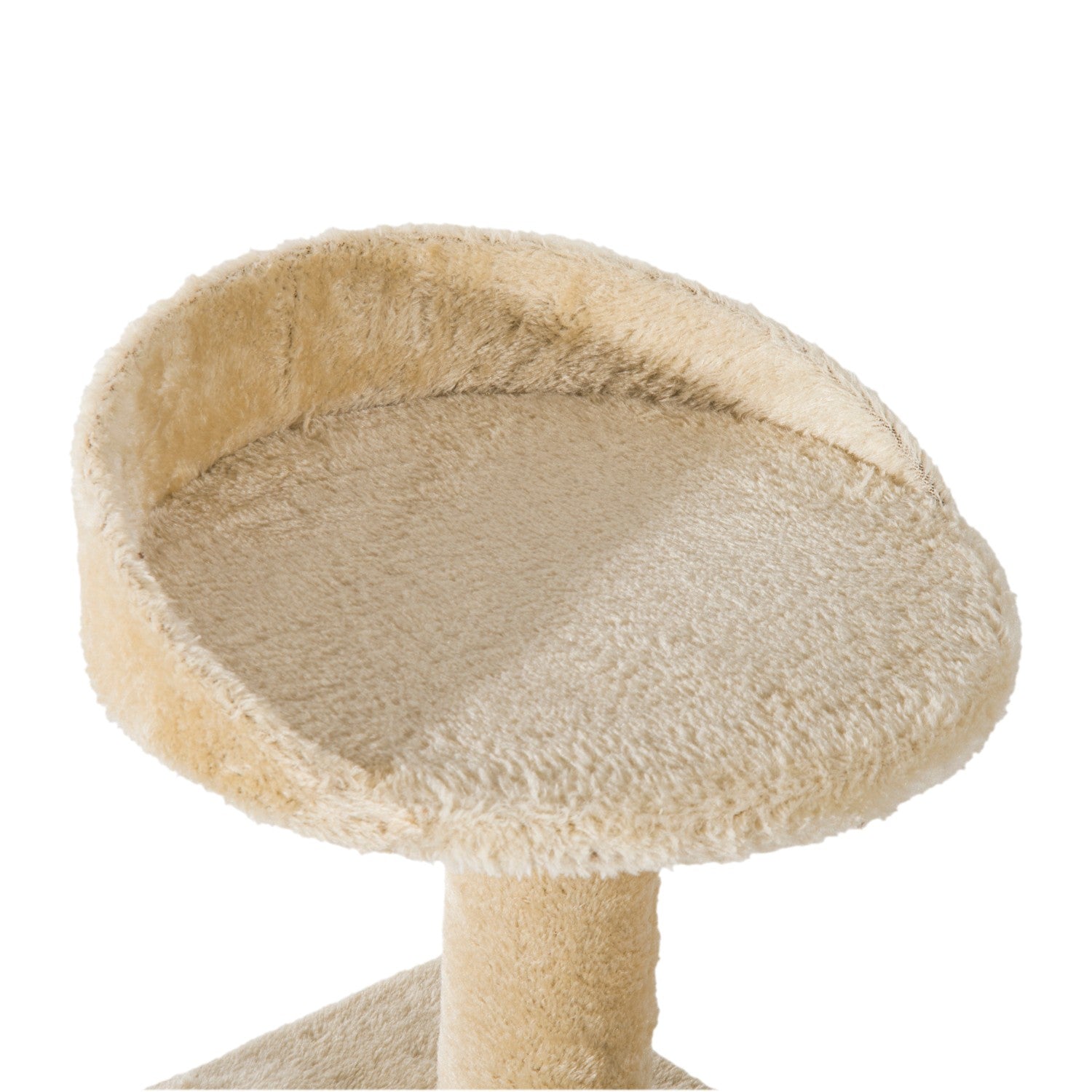 Kattskrapstolpe, sisalkolonner, beige, 50x50x100 cm