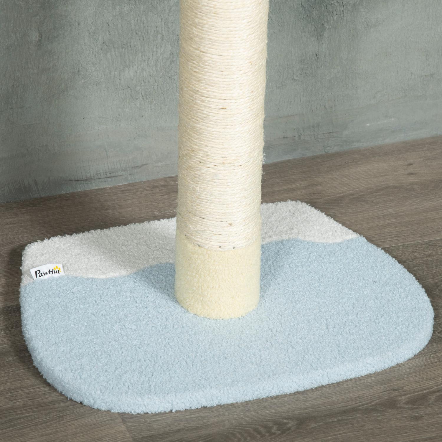 Justerbar kattskrapstolpe med lekboll, 220-260 cm