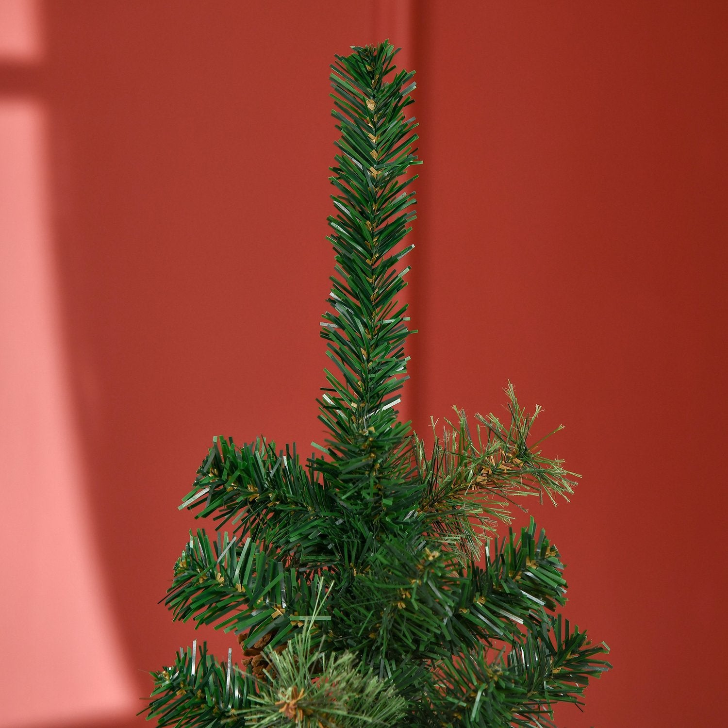 Smal konstgjord julgran, 165 cm, grön, inomhusbruk