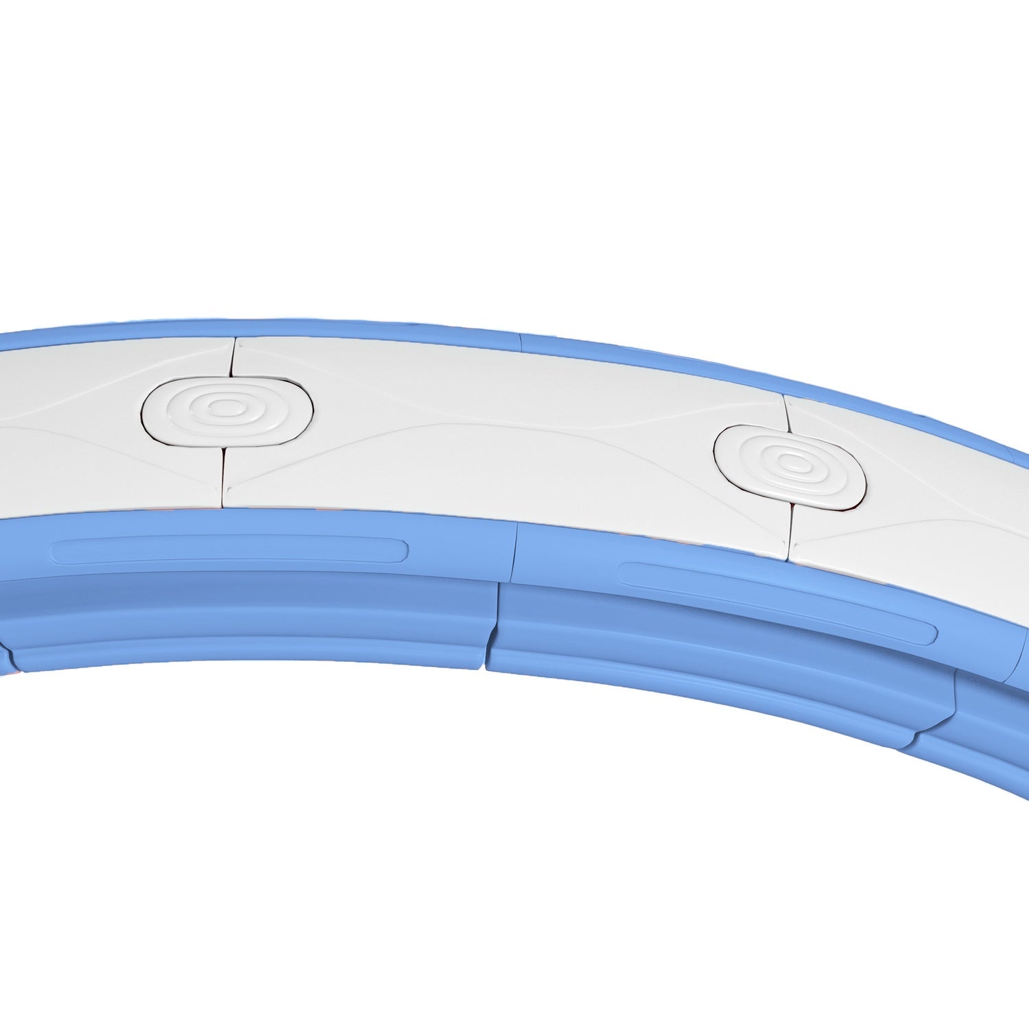 Smart Hula Hoop Vuxna med viktbollräknare 16 knop (76-113 cm) Ljusblå
