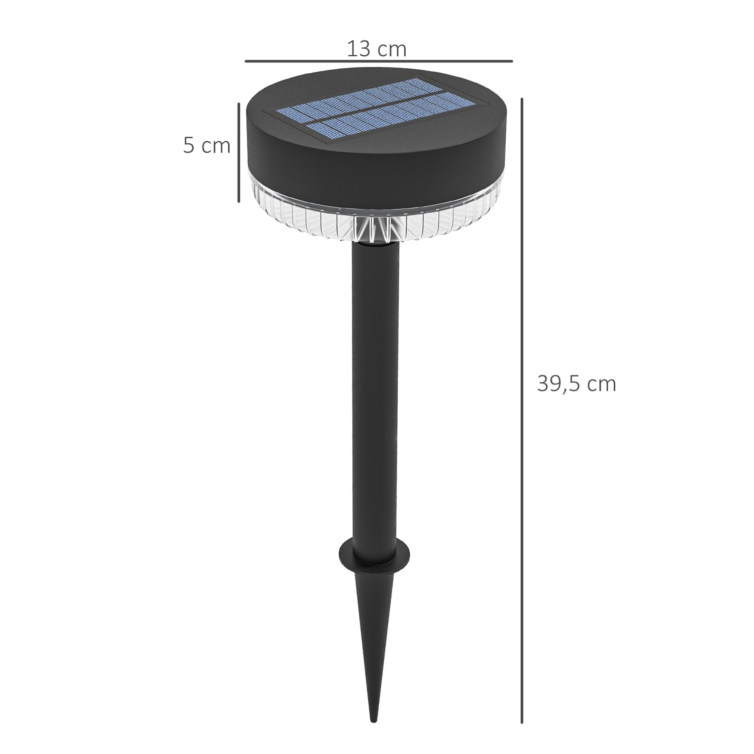 Paket med 3 Solar Garden Lights, varmvit, IP65 vattentät