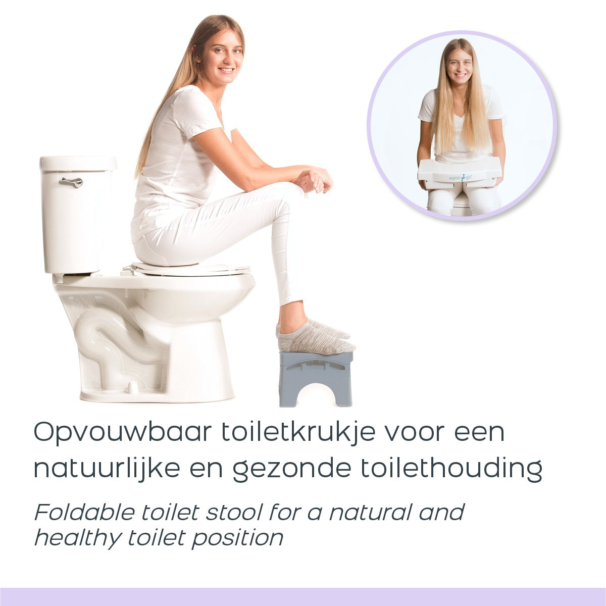 Squat-n-Go - Toalettpall - Svart